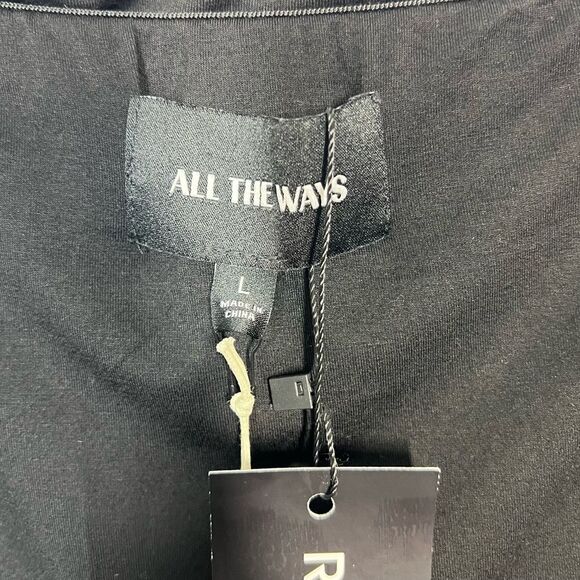 All The Ways by Revolve NWT Women’s Size Large Black Natalie Strapless Top - Picture 9 of 12